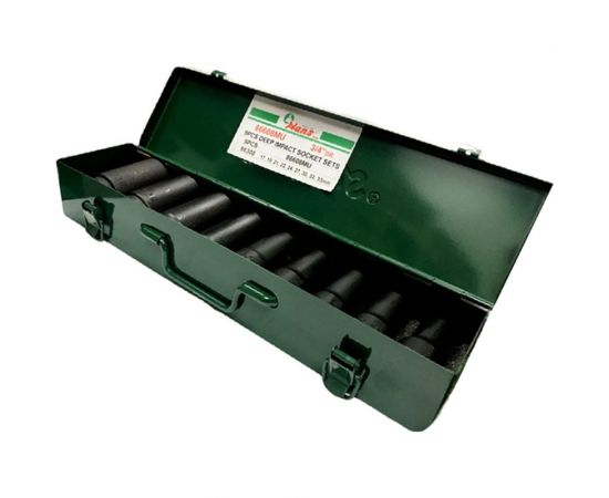 Комплект длинных ударный головок Hans 3/4" 17-33 мм 9 предметов 86608MU – изображение 2