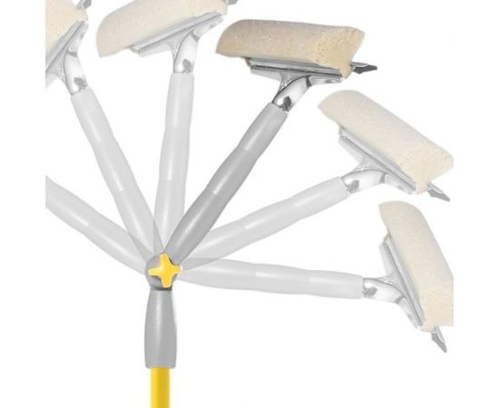 Телескопическая поворотная стекломойка Apex 20см с ручкой 105-160см 20674-A – изображение 2