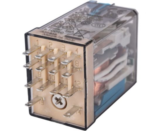 Промежуточное реле Finder 4 перекидных контакта 7А, = 24В DC, 553490240090 – изображение 3