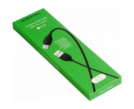 Кабель USB Borofone BX19 для Type-C, 3.0A, длина 1м, черный 903261 – изображение 3