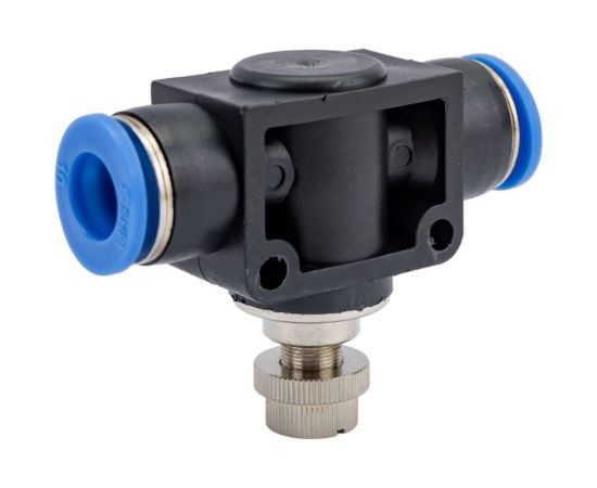 Фитинг-дроссель (пневмодроссель) цанговый 10 мм SHPI SCF 10 – изображение 5