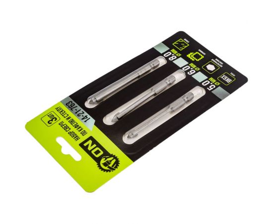 Набор сверл твердосплавных по кафелю и стеклу 3 шт, 5, 6, 8 мм, шестигранный хвостовик On 14-21-763 – изображение 4