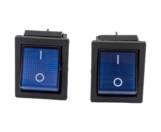 Клавиша Nord-Yada 250V 16А синяя с подсветкой (4контакта) ON-OFF (2шт в упаковке) 905461 – изображение 8
