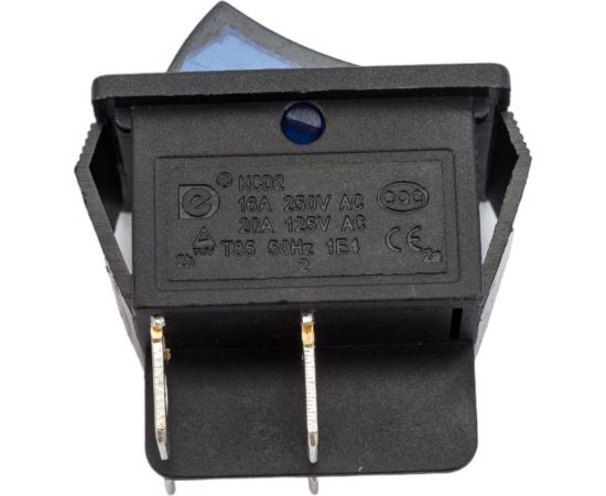 Клавиша Nord-Yada 250V 16А синяя с подсветкой (4контакта) ON-OFF (2шт в упаковке) 905461 – изображение 3