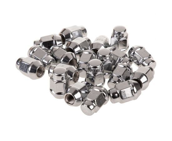 Гайка конус M12x1.50, закрытая 35 мм, ключ 13/16""(21 мм), хром 025, 20 шт SKYWAY S10602025 