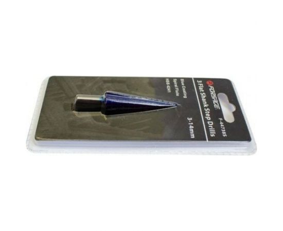 Сверло ступенчатое спиральное F-44738S (3-14 мм; HSS4241) в блистере Forsage 49821 