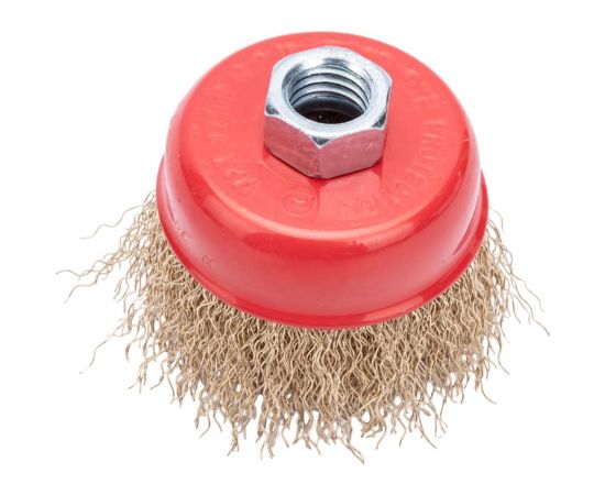 Щетка чашка для УШМ 65 мм, M14, гофрированная проволока Gepard GP0865-65 