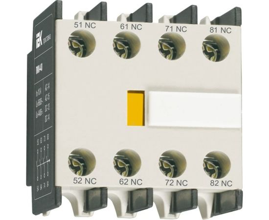 Приставка IEK ПКИ-40 дополнительные контакты 4з KPK10-40 