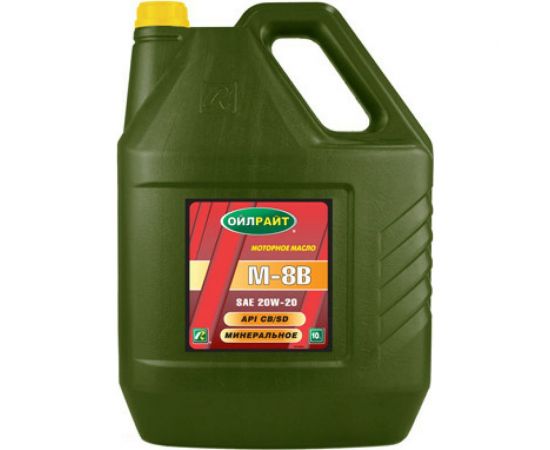Моторное масло OILRIGHT М8В SAE 20W20, API CB/SD, 10 л 2483 