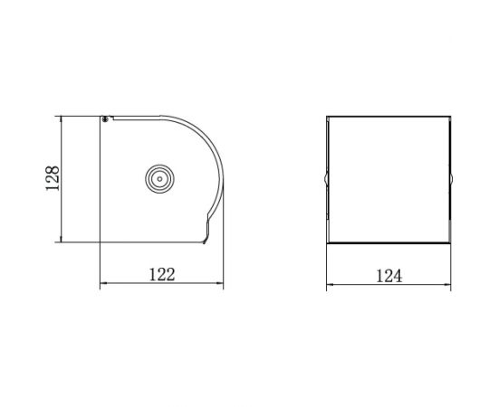 Держатель туалетной бумаги FASHUN алюминий, черный A7501-7 – изображение 2