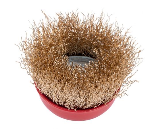 Щетка чашка для УШМ 65 мм, M14, гофрированная проволока Gepard GP0865-65 – изображение 4