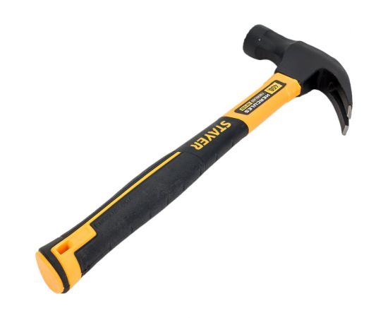 Столярный молоток-гвоздодёр c фибергласовой рукояткой STAYER Hercules-M 450 г 2027-450_z01 – изображение 2