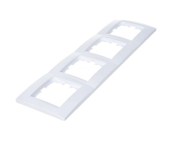 Четырехместная горизонтальная рамка LEZARD KARINA б/ вст белая 707-0200-149 – изображение 2
