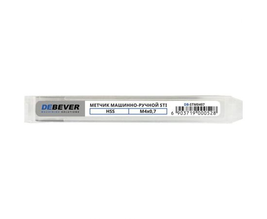 Метчик DeBever HSS STI М4x0,7 DB-STM0407 – изображение 3