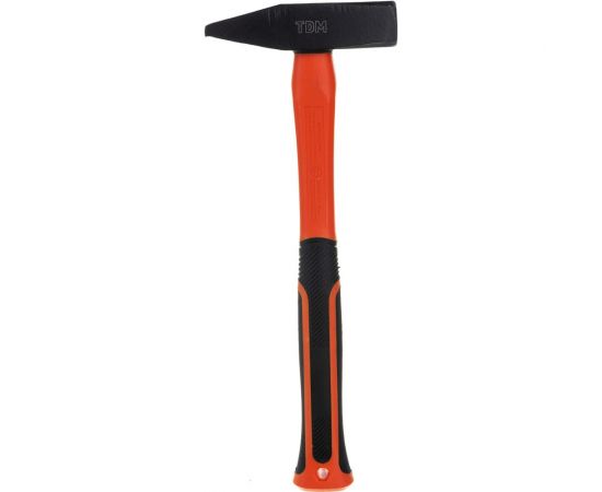 Слесарный молоток TDM 600 гр, кованый, с усиленной прорезиненной фибергласовой рукояткой Алмаз SQ1036-0114 – изображение 7