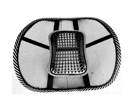 Анатомическая массажная поддержка под спину SKYWAY Support-04 полиэстер/пластик черный S10201005 – изображение 2