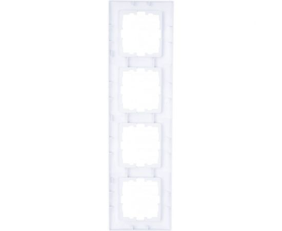 Четырехместная горизонтальная рамка LEZARD KARINA б/ вст белая 707-0200-149 – изображение 3