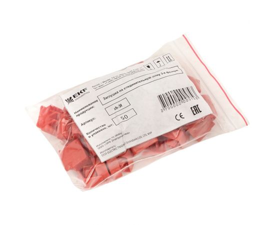 Заглушка на 3-х фазную соединительную шину EKF PROxima упаковка 50 штук zh-3f – изображение 3