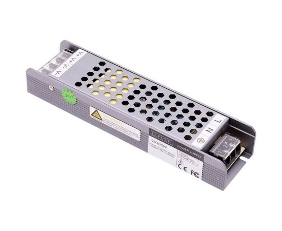 Компактный блок питания SWG в металлическом корпусе, IP20,200W, 12V, YA-200-12 00-00002830 – изображение 2