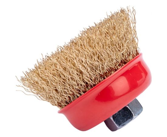 Щетка чашка для УШМ 65 мм, M14, гофрированная проволока Gepard GP0865-65 – изображение 5