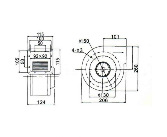 Вентилятор-улитка AIR-SC DF-150 4687202295432 – изображение 3