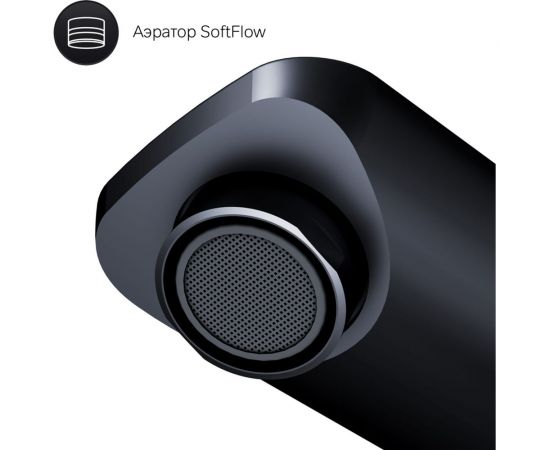 Смеситель для умывальника AM.PM X-Joy TouchReel высокий, чёрный F85A92522 – изображение 4