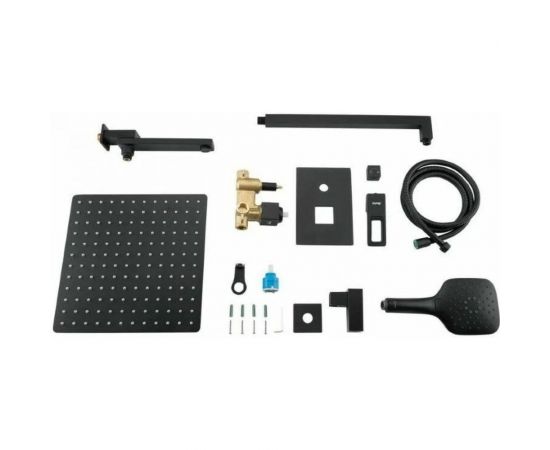 Душевая система Gappo 35к G7117-6 лейка ""Тропический душ"" встраиваемая, черный 545227 – изображение 11