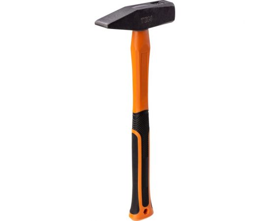 Слесарный молоток TDM 600 гр, кованый, с усиленной прорезиненной фибергласовой рукояткой Алмаз SQ1036-0114 – изображение 3