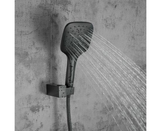 Душевая система Gappo 35к G7117-6 лейка ""Тропический душ"" встраиваемая, черный 545227 – изображение 9