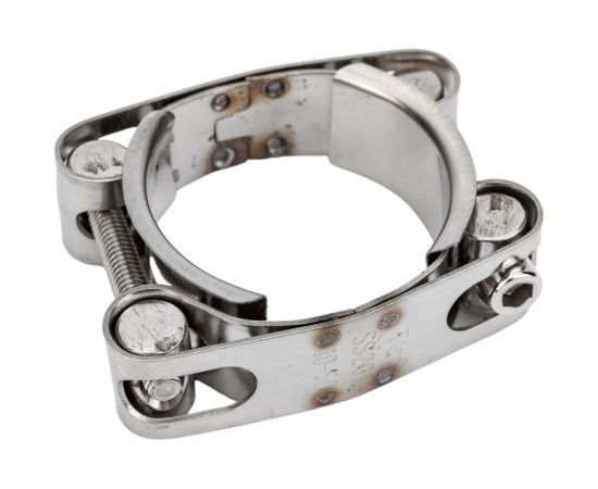Двухболтовый силовой хомут TITAN LOCK 40-50 мм, нерж. сталь TL40-50DRCSS 