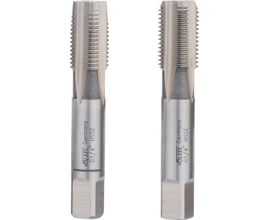 Набор метчиков из 2-х шт. VOELKEL G 1/4 -19 HSSE DIN5157 V55314 