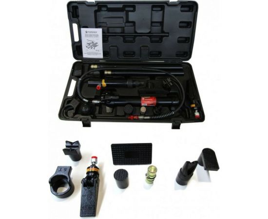 Forsage Набор гидравлического оборудования для кузовных работ 10т.17пр. в кейсе на колесах Forsage F-T71001L 
