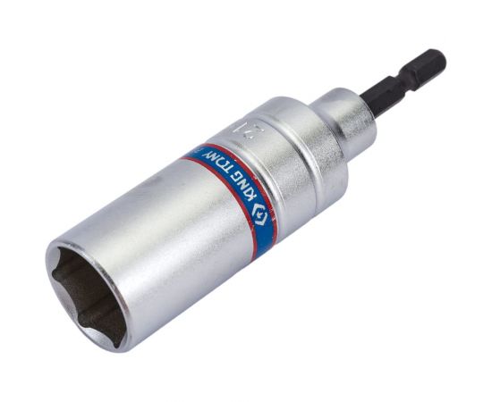 Головка шестигранная 1/4"", 21х110 мм для шуруповерта KING TONY 76C1121M 
