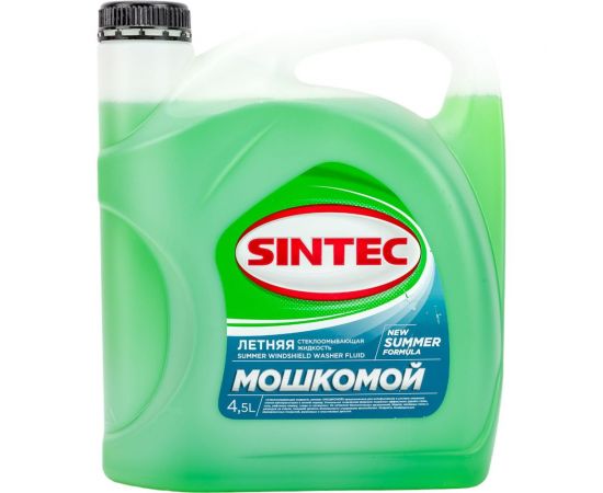 Стеклоомывающая жидкость Sintec летняя, 4.5 л 912243 