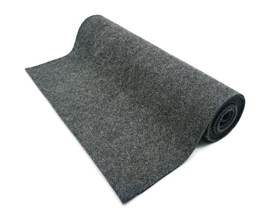 Подстилка ковёр Бацькина Баня Скрутка для бани серый, 145x50 см 11103 