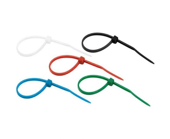 Кабельный хомут duwi нейлон, 150x2,5 мм, разноцветные, 25 шт. 30229 2 