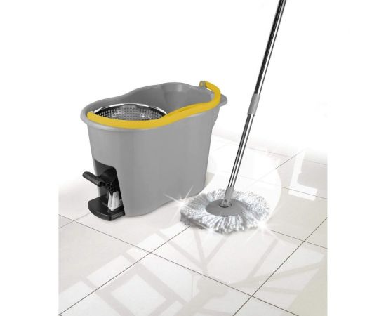 Набор для мытья полов Apex ESPRESSO швабра + ведро с центробежной системой отжима 10580-A 