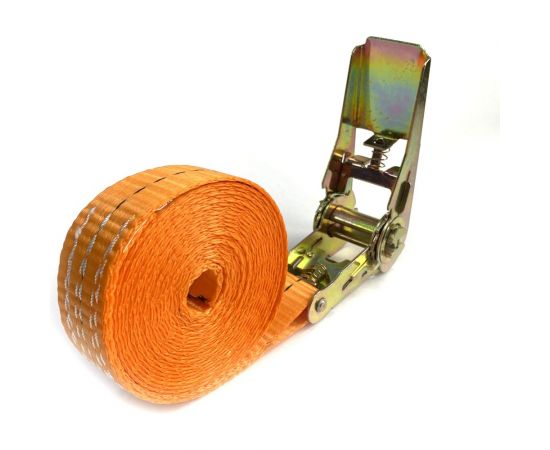 Кольцевой ремень с храповиком для крепления груза ТамбовТехСнаб 0.5/1.6 т, 2 м, 25 мм 7930105413180 