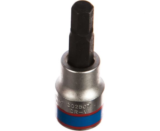 Торцевая насадка (бита) 3/8"", HEX, 7мм, 50мм KING TONY 302507 