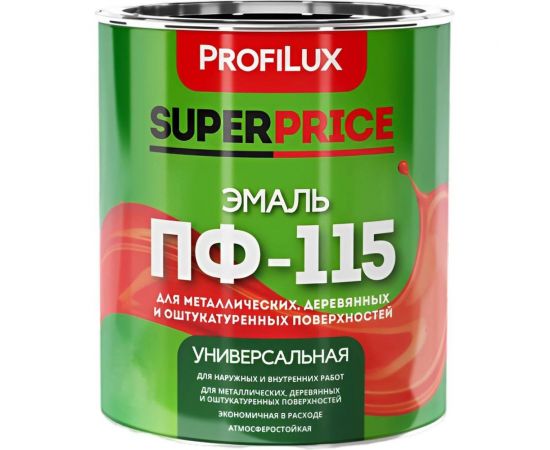 Эмаль ПФ-115 Profilux SUPERPRICE белая, 1.9 кг МП000018733 – изображение 4