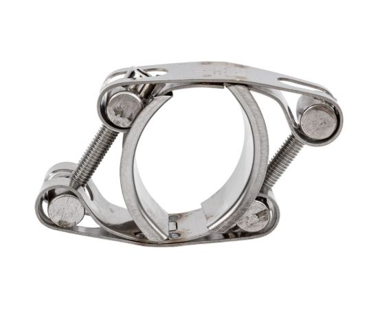 Двухболтовый силовой хомут TITAN LOCK 40-50 мм, нерж. сталь TL40-50DRCSS – изображение 4