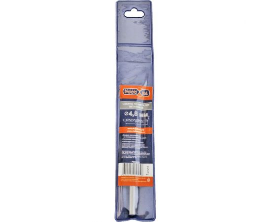 Сверло по металлу нитрид-титановое покрытие 4.8 мм РОССНА Р860243 – изображение 2