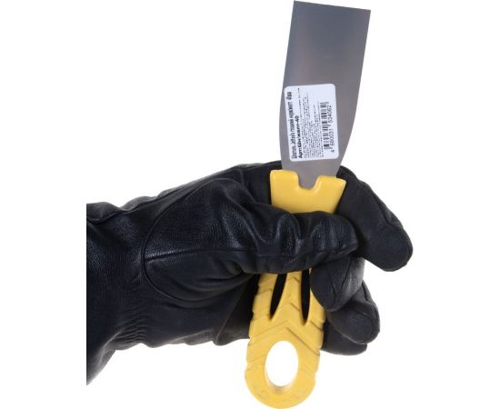 Гладкий шпатель из нержавеющей стали 40мм Jettools желтый Шн/желт-40 – изображение 2