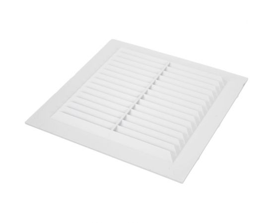 Решетка неразъемная наклонные жалюзи с москитной сеткой 150х150 мм Эвент Э1515Н – изображение 2