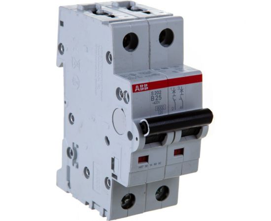 Автоматический выключатель ABB 2-полюсный S202 B25 2CDS252001R0255 – изображение 5