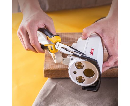 Удлиненные плоскогубцы DELI dl2108z 200 мм, сталь CrV, прорезиненная двухкомпонентная рукоять 110705 – изображение 3