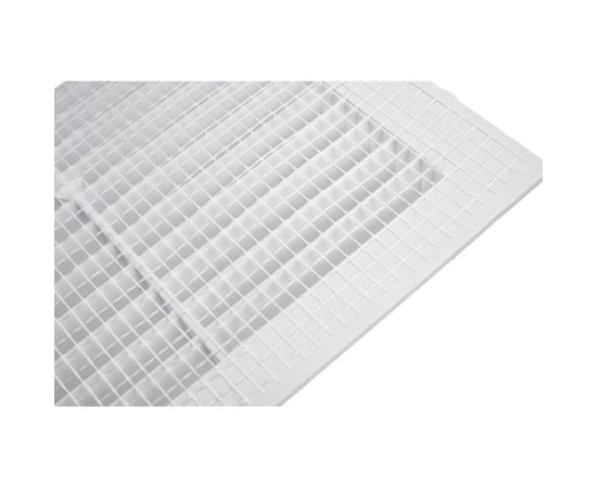 Решетка неразъемная наклонные жалюзи с москитной сеткой 150х150 мм Эвент Э1515Н – изображение 4