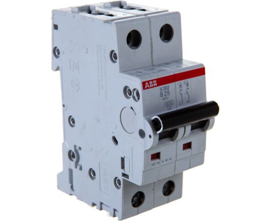Автоматический выключатель ABB 2-полюсный S202 B25 2CDS252001R0255 – изображение 2