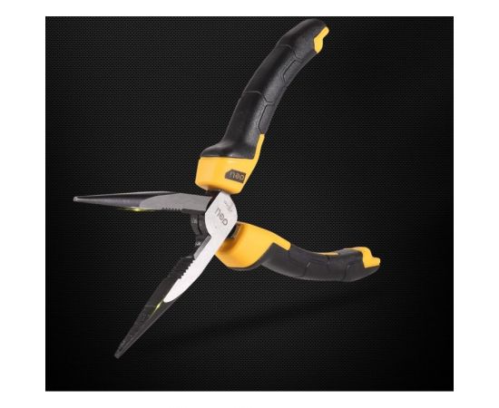 Удлиненные плоскогубцы DELI dl2108z 200 мм, сталь CrV, прорезиненная двухкомпонентная рукоять 110705 – изображение 5