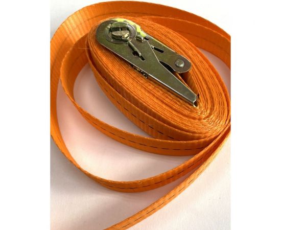 Кольцевой ремень с храповиком для крепления груза ТамбовТехСнаб 0.5/1.6 т, 2 м, 25 мм 7930105413180 – изображение 7